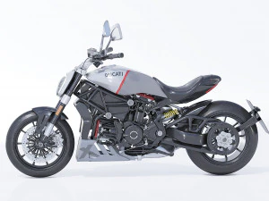 Realistic XDiavel Black Star 3D Model