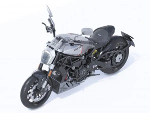 Realistic XDiavel Black Star 3D Model