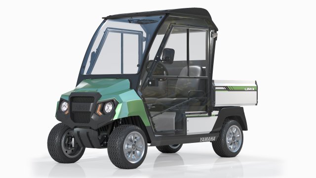 Yamaha Golf Cart UMAX CAB 3D Model .c4d .max .obj .3ds .fbx .stl .blend 