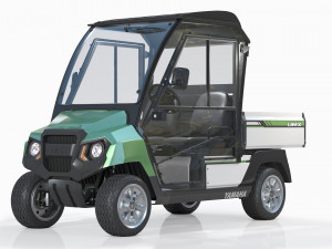 Yamaha Golf Cart UMAX CAB 3D Model