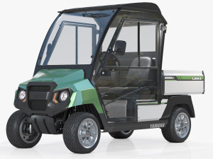 Yamaha Golf Cart UMAX CAB 3D Model