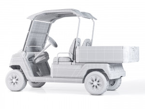 Yamaha Golf Cart UMAX Modello 3D