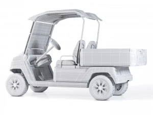 Yamaha Golf Cart UMAX 3D Model