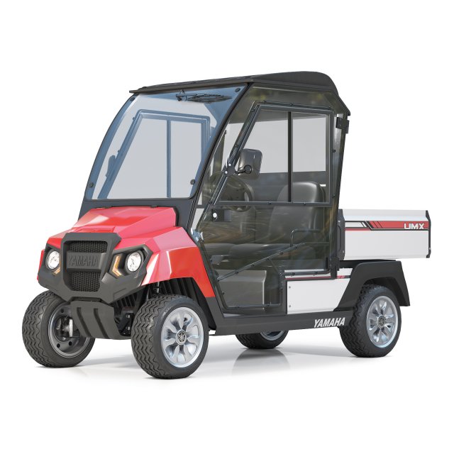 Yamaha Golf Cart UMAX CAB Red Modelo 3D .c4d .max .obj .3ds .fbx .stl .blend 
