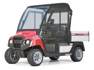 Yamaha Golf Cart UMAX CAB Red 3D Model