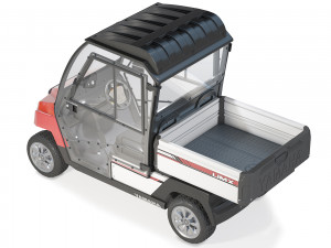 Yamaha Golf Cart UMAX CAB Red Modelo 3D