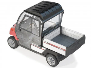 Yamaha Golf Cart UMAX CAB Red 3D Model