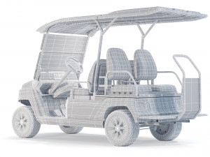 Yamaha Golf Cart UMAX 2X2 Modello 3D