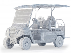 Yamaha Golf Cart UMAX 2X2 Modello 3D