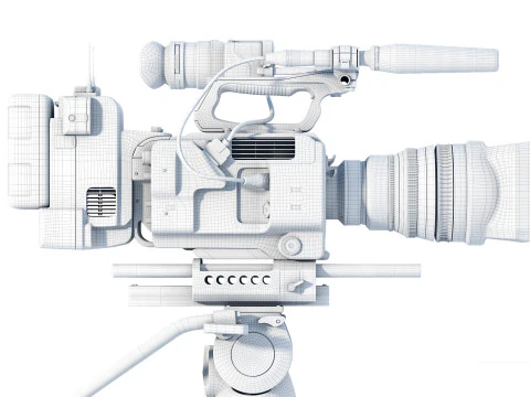SONY Cinema FX9 Camera 3D Model