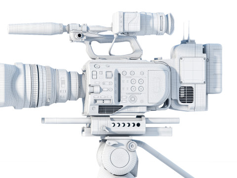 SONY Cinema FX9 Camera 3D मॉडल