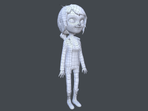 cartoon girl Modello 3D