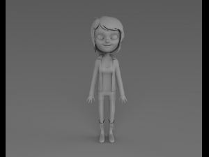 cartoon girl Modello 3D
