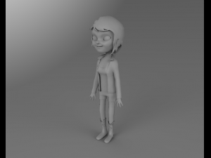 cartoon girl Modello 3D