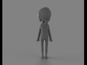 cartoon girl Modello 3D