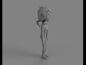 cartoon girl Modello 3D