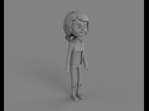 cartoon girl Modello 3D