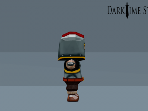 low poly - cartoon medieval knight 3D Model