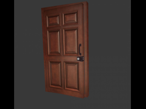 wooden door 3Dモデル