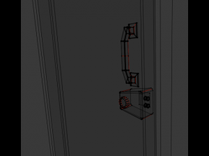 wooden door Model 3D