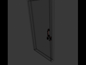 wooden door Model 3D
