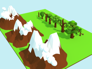 low poly nature pack 3D Model