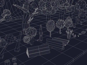 pakiet natury o niskiej zawartości poli Model 3D