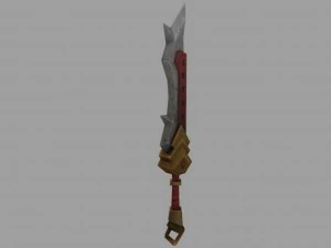 low poly sword 3D Model