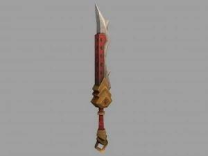 low poly sword 3D Model