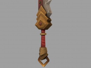 low poly sword Model 3D