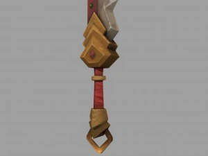 low poly sword 3D Model