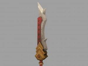 low poly sword 3D Model