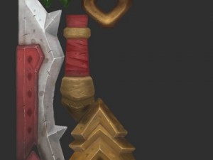 low poly sword Model 3D
