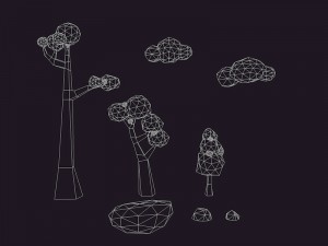 mini low poly nature pack Model 3D