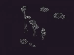 mini low poly nature pack 3D Model