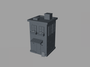 low poly house 3D 모델