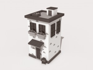 low poly house 3D 모델