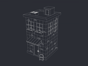 low poly house 3D 모델