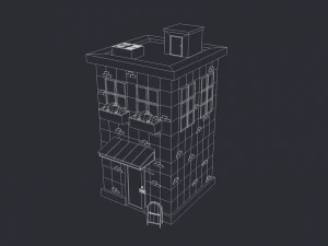low poly house 3D Model