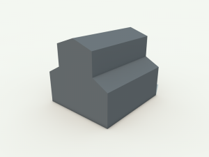 low poly barn 3Dモデル