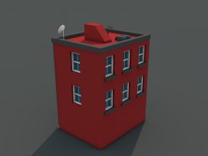 low poly house 3D 모델