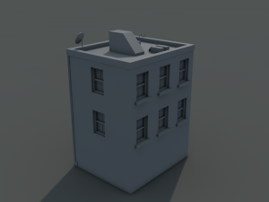 low poly house 3D 모델