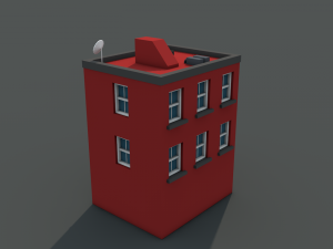 low poly house 3D 모델