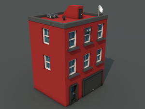 low poly house 3D 모델