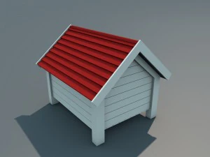 low poly doghouse 3D Model