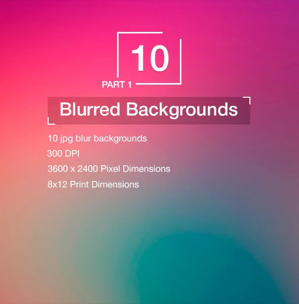10 blured backgrounds CG Textures .c4d .max .obj .3ds .fbx .stl .blend