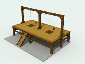 horca de baja poli 3 Modelo 3D