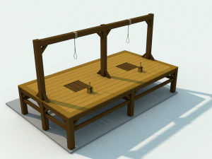 horca de baja poli 3 Modelo 3D