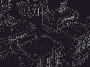 low poly house pack 3D Model