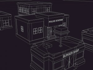 low poly house pack 3D Model